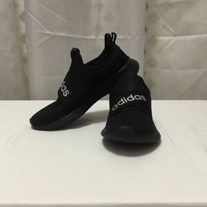 Adidas Black Mesh Slip-Ons